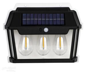 Set 4 x Lampa solara 3 becuri LED, Senzor de miscare si lumina
