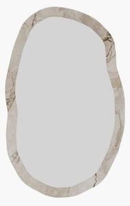 Oglinda perete LOSSA, bej cu efect de marmura, 52x86 cm