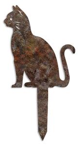 Decoratiune gradina CAT A-02, maro, metal, 20x23 cm