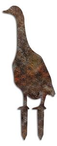 Decoratiune gradina GOOSE A-04, maro, metal, 26x50 cm