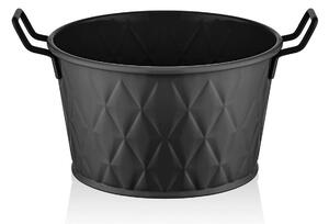 Cos paine PZM0128, negru, metal galvanizat, 8x8 cm