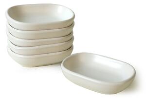 Set 6 boluri 275KRM2136, alb mat, ceramica, 11 cm