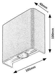 Rabalux PORTEL 77191 - Aplică LED de perete pentru exterior 2W/230V 2000/2700/4000K IP65
