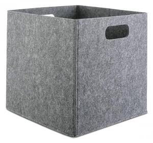 Set 4 cutii HMY-6356, gri, pasla, 24x24x24 cm