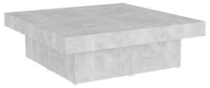 Măsuță de cafea, gri beton, 90x90x28 cm, PAL