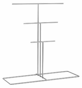 Suport bijuterii TK-006-A, crom, metal, 40x15x41 cm