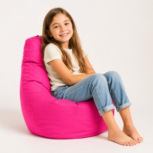 Fotoliu puf copii, Nirvana Light Pufrelax, Material Impermeabil - Deep Pink