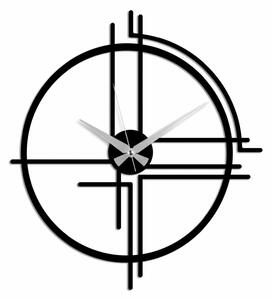 Ceas de perete 891TNL2458, negru, metal, 49x44 cm