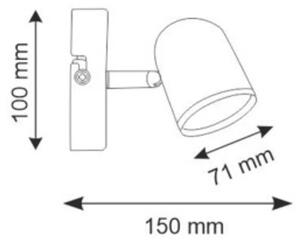 Spot LED de perete RAWI LED/4,2W/230V alb