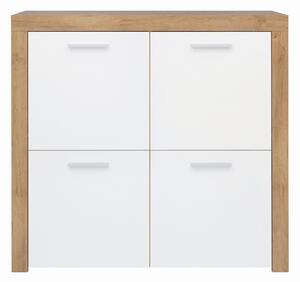 Comoda stejar alb Balder, 104X39X99 CM