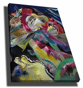 Tablou 677VSL1154, multicolor, panza/lemn, 70x100 cm