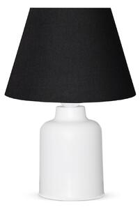 Veioza AYD-3163, negru/alb, material textil/plastic, 22x31 cm