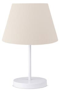 Veioza AYD-3121, bej/alb, material textil/metal, 22x36 cm