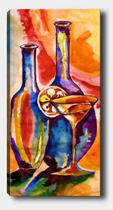 Tablou 451ERN2014, multicolor, panza, 50x120 cm
