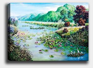 Tablou 441HPE2821, multicolor, panza, 100x70 cm