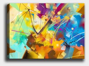 Tablou 441HPE2674, multicolor, panza, 100x70 cm