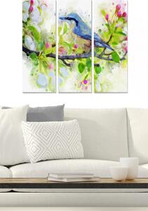 Set 3 tablouri MDF2851893, multicolor, 20x50 cm