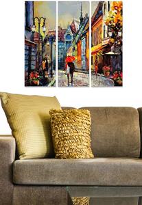 Set 3 tablouri MDF674730685, multicolor, 20x50 cm