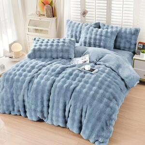 Set lenjerie pat Cocolino SPOT EVELYN, albastru deschis, 230x250 cm, c