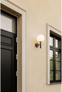 Nuura Aps Aplica de perete pentru exterior Miira, Ø 20 cm, bronz închis/opal, reglabil, Bronz / Alamă Veche, Metal, Scandinavă