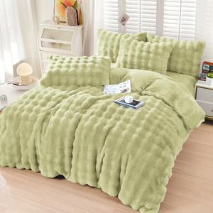 Set lenjerie pat cocolino SPOT GIANNA, verde deschis, 230x250 cm, cu c
