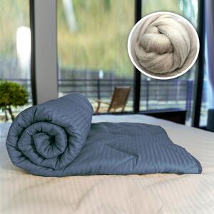 PILOTA MATLASATA LANA DAMASC 100% NATURAL, DE IARNA (ANTRACIT) - 180 c