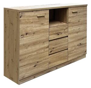 Comoda CANADA CX1, stejar artisan, PAL laminat, 130x42x105 cm