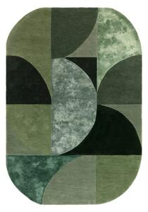 Covor verde închis din lână 160x230 cm Forest – Asiatic Carpets