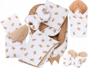 JAKS Set pentru pătuț din 7 piese ursuleț Teddy