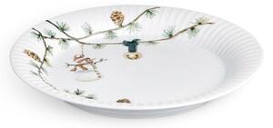 Farfurie din porțelan pentru Crăciun Kähler Design Hammershoi Christmas Plate, ⌀ 22 cm