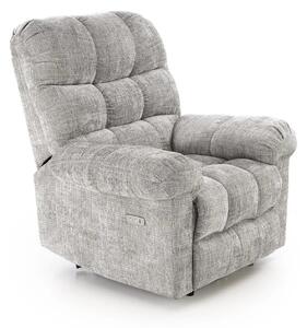 Fotoliu recliner AMORE, gri, stofa, 105x100x86 cm