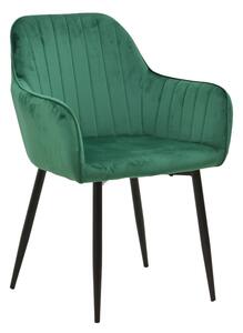 Scaun cu Brate Model Noor, Verde/Negru , 58x58x86 cm
