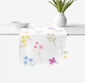 Goldea napron de masă teflonat - grădina de flori 35x140 cm
