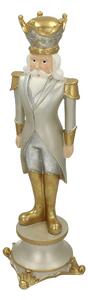 Spărgător de nuci figurină 42cm argint