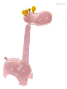 Lampa copii LED girafa roz, dimabila, control atingere, lumina naturala, calda si rece 3000-6000K