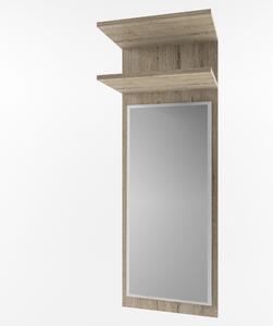 Oglinda cu rafturi Oskar, stejar san remo, 45x25,5x151,5 cm