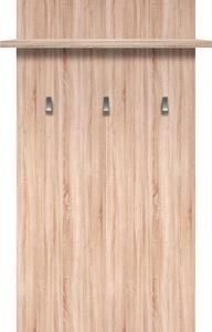 Cuier de perete NORTON, stejar sonoma 66x30x115 cm