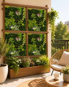 Panou Decorativ Verde Artificial B017 , 100x100 cm