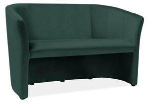 Canapea TM-2, stofa catifelata verde - Bluvel 78, 126x60x76 cm