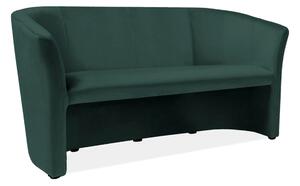 Canapea TM-3, stofa catifelata verde - Bluvel 78, 160x60x76 cm