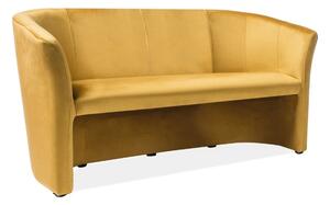 Canapea TM-3, stofa catifelata galben - Bluvel 68, 160x60x76 cm