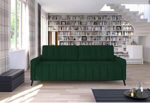 Canapea din material catifelat MOLLY verde - Riviera 38, 226X101X91 cm