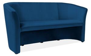 Canapea TM-3, stofa catifelata albastru inchis - Bluvel 86, 160x60x76
