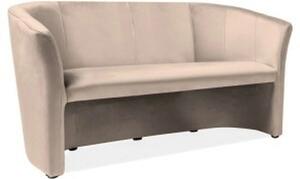 Canapea TM-3, stofa catifelata bej - Bluvel 28, 160x60x76 cm