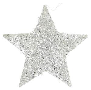 Decorațiuni de Crăciun Star Silver 25 cm