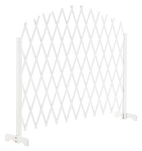 KONDELA Ecran grilaj, alb/lemn, 250 cm, KEJLY