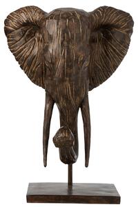 Decoratiune Elefant, Compozit, Maro, 51.5x38x76cm