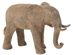 Decoratiune Elefant, Piatra, Gri, 80x30x55cm