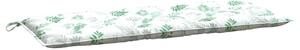 Pernă bancă de grădină, model frunze, 120x50x7 cm, textil