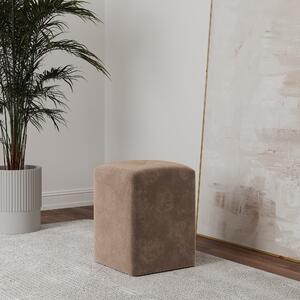 Taburet haaus Talin, Bej, Stofa, L 35 x l 35 x H 45 cm